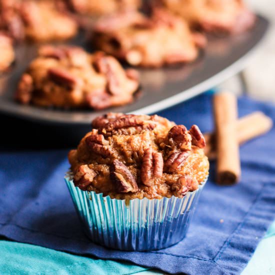 Sweet Potato Pecan Muffins