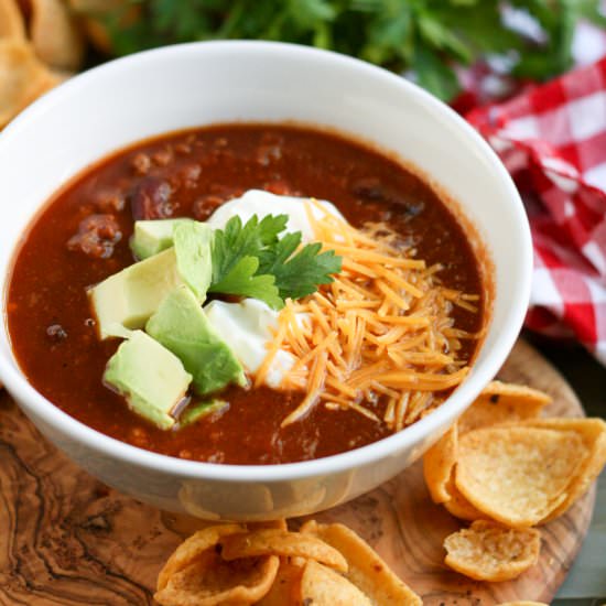 One Pot Moroccan Spiced Chili