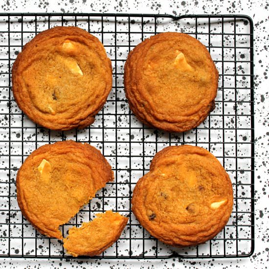 Raspberry & White Chocolate Cookies