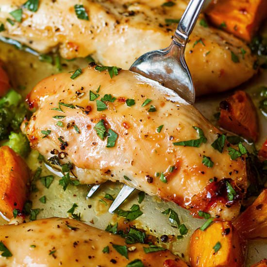 Sheet-Pan Maple-Glazed Chicken
