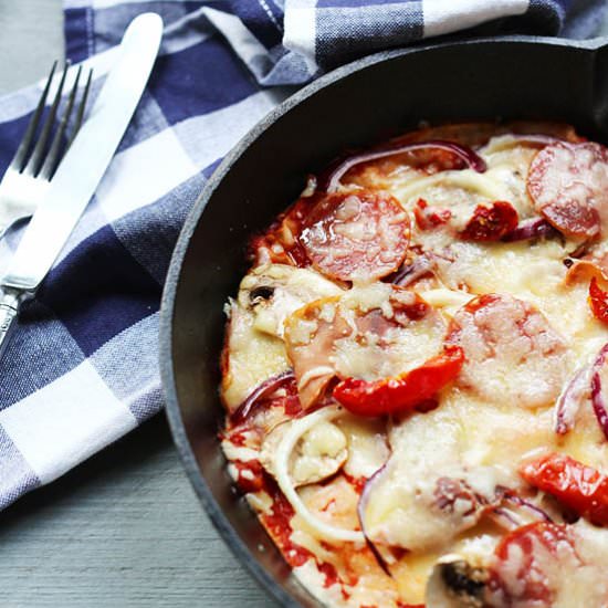 Bar Style Double Tortilla Pizza
