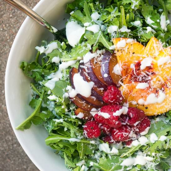 Arugula Salad with Stone Fruit