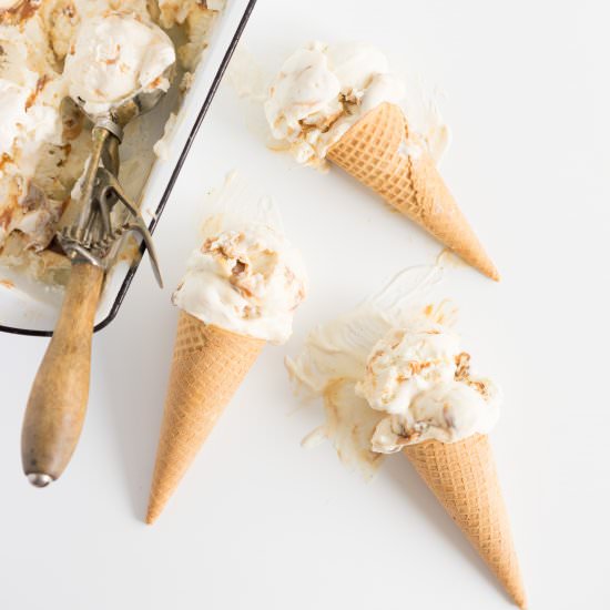 Salted Caramel No Churn Ice Cream