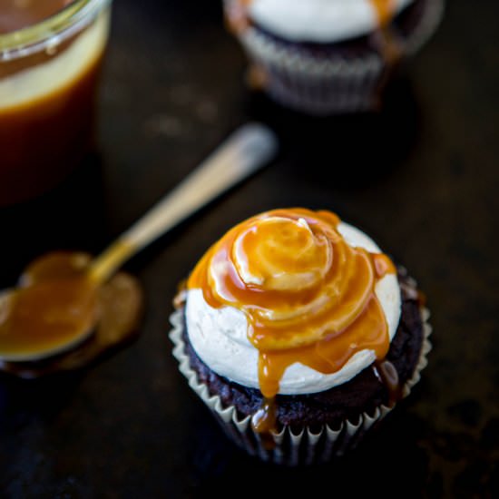 Chocolate Caramel Cupcakes