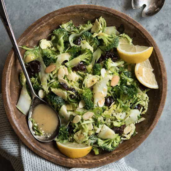 Shaved Broccoli + Brussel Sprouts