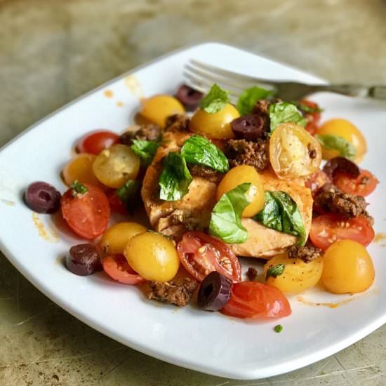 Tomato Chorizo Salmon