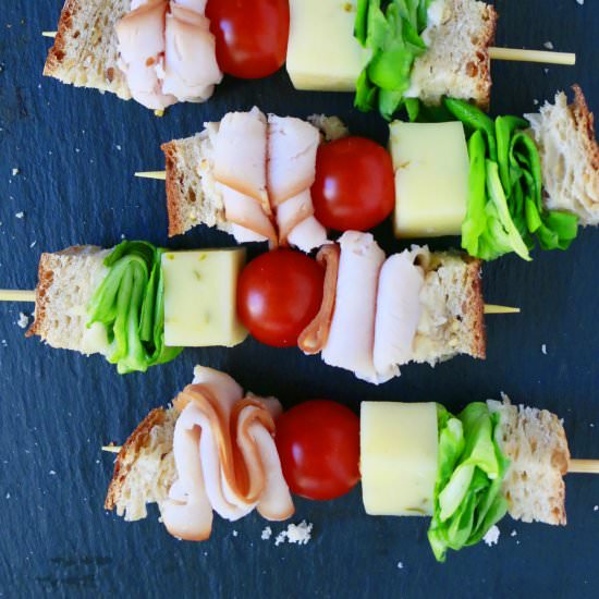 Turkey Sandwich on a Stick