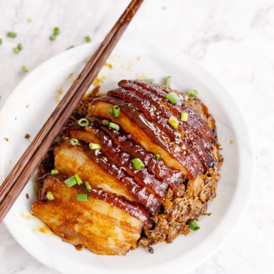 Steamed Pork with Preserved Mustard