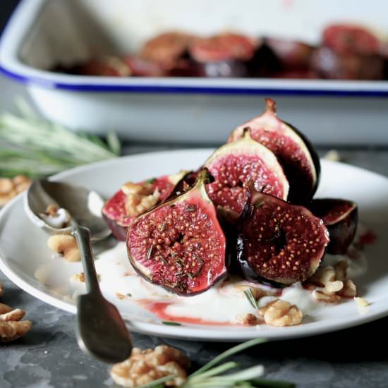 Roasted Figs with Rosemary & Honey