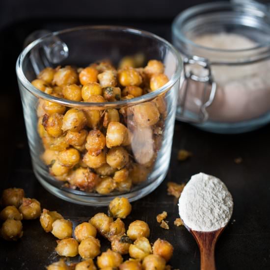 Roasted Garlic & Parmesan Chickpeas