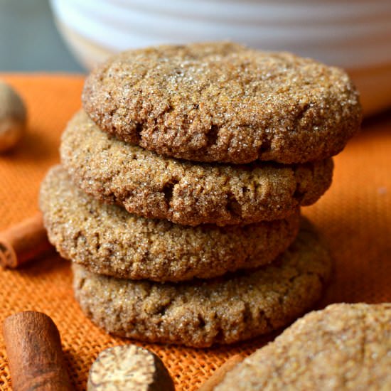 Vegan Pumpkin Snickerdoodles