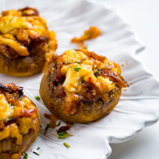 French Onion Stuffed Mushrooms