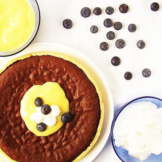 Brownie Pie with Pecans