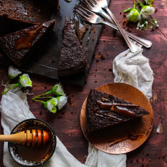 Prune Cake with Caramel glaze