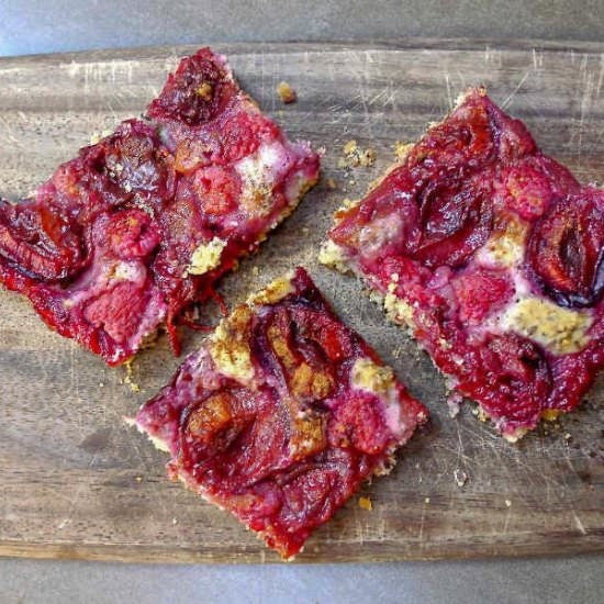 GF Raspberry Plum Cake
