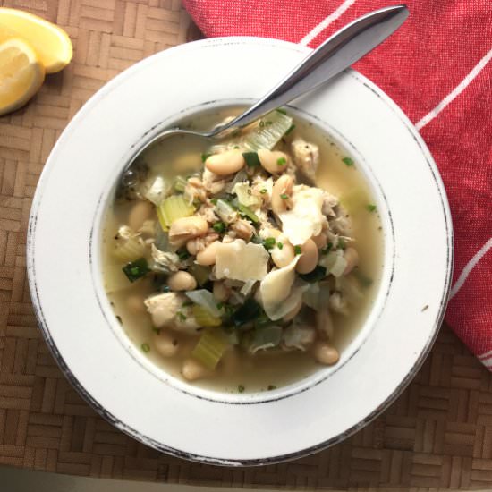 White Bean and Barley Chicken Soup