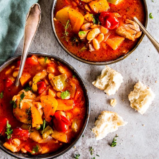 Crockpot Tuscan Chicken Stew