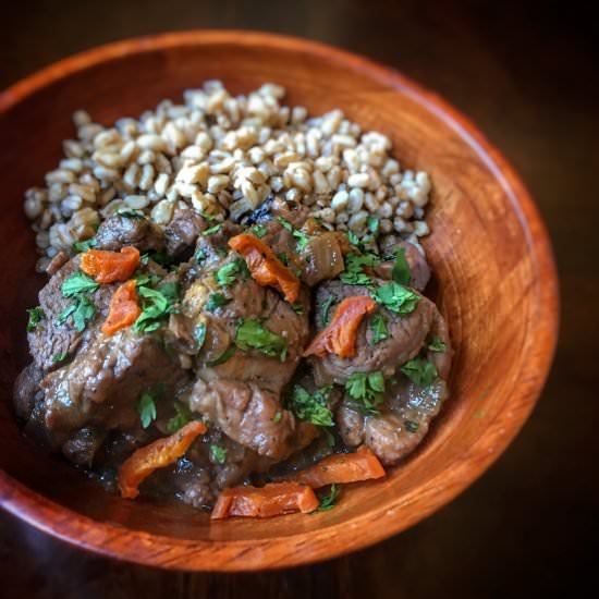 Minutal of Pork and Apricot