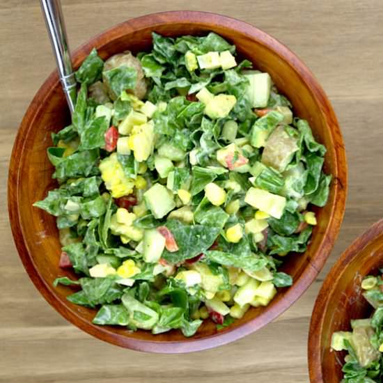 Potato Veggie Cheese Salad