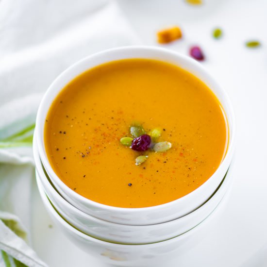 Butternut Squash Soup with Apple