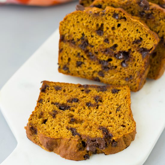 Pumpkin Chocolate Chip Bread