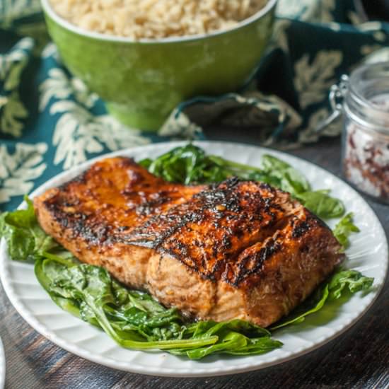 Chili Soy Salmon (4 ingredients)