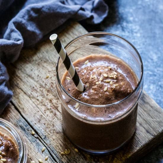 Mocha Pumpkin Flax Smoothie