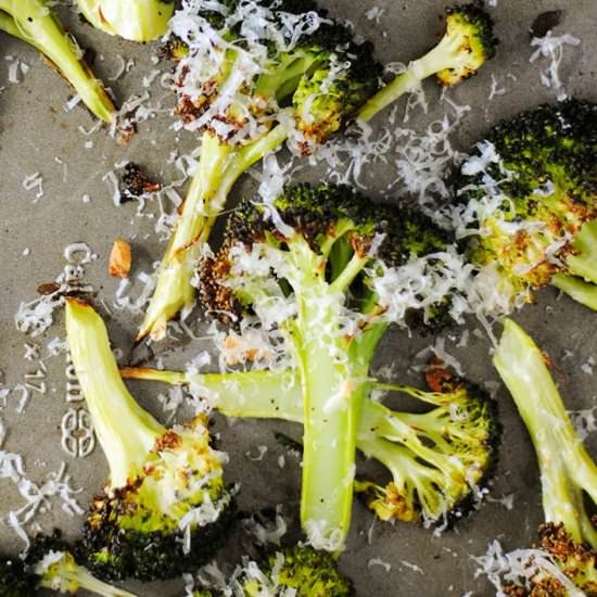 Oven-roasted broccoli