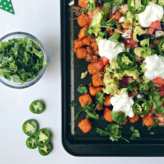 Loaded Sweet Potato Totchos