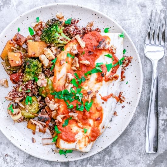 Striped Bass + Fall Harvest Quinoa