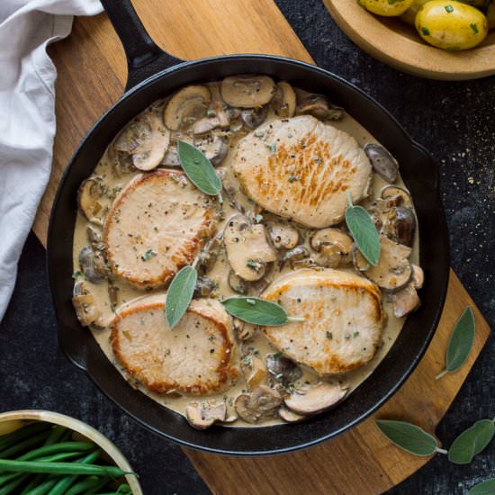 Pork Medallions In Mushroom Sauce