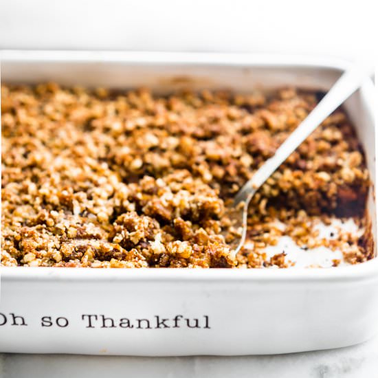 Pumpkin Sweet Potato Casserole