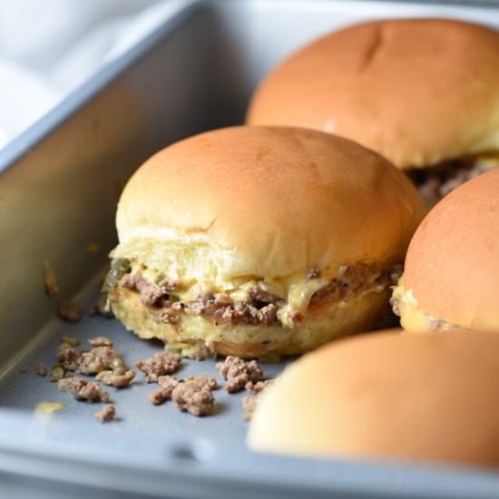 Chopped Cheeseburger Sliders