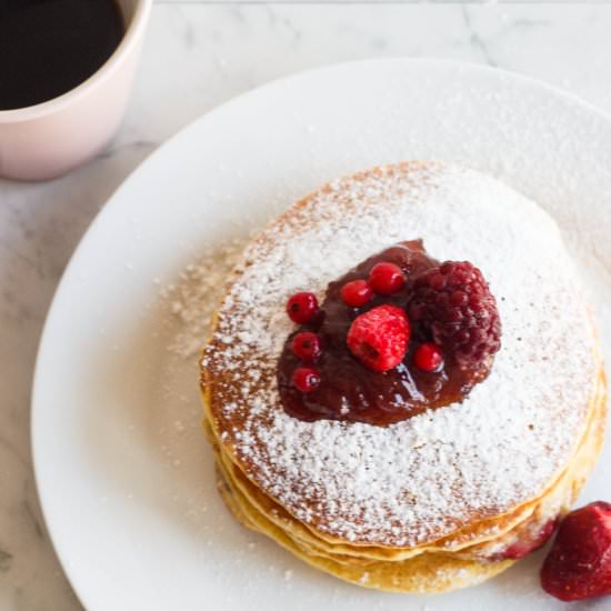 Good Morning Mixed Berries Pancakes