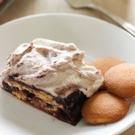 Easy Chocolate Vanilla Icebox Cake