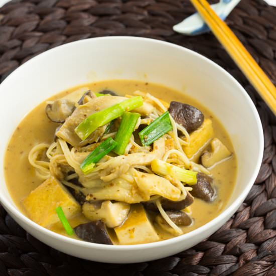 Mushrooms & Fried Tofu