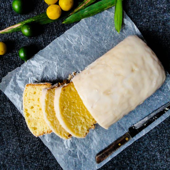 Iced Lemon Pound Cake