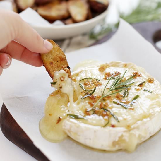 Baked Rosemary Brie & Potatoes