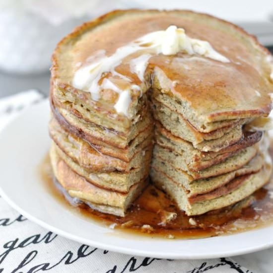 Banana Nut Protein Pancakes