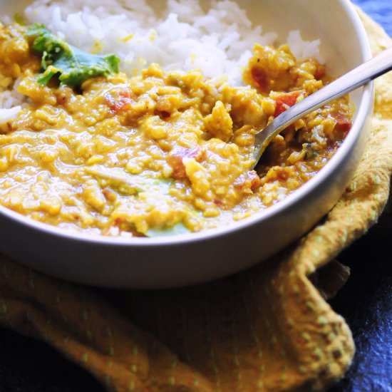 Spicy Coconut Red Lentil Dal