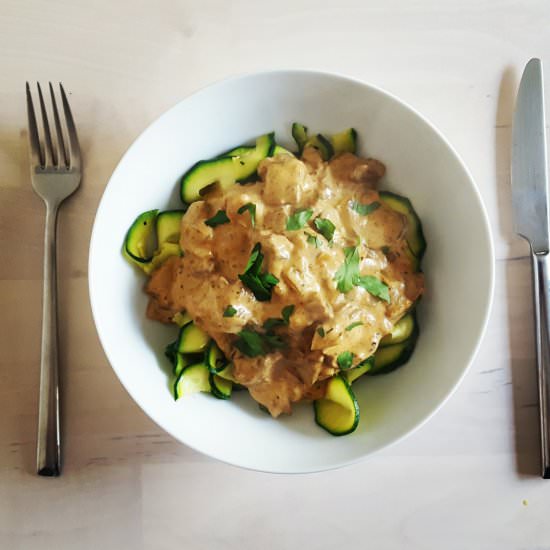 Slow Cooker Beef Stroganoff