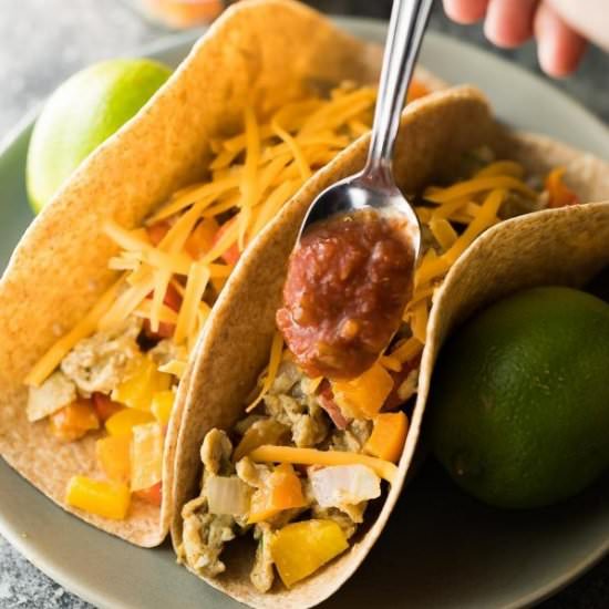 Veggie & Egg Breakfast Tacos