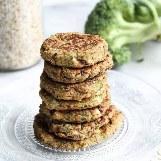 Vegan Broccoli Black Bean Fritters