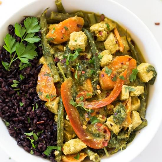 Easy Vegan Green Curry