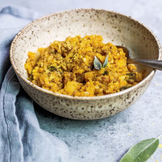 Paleo Dirty Pumpkin Risotto