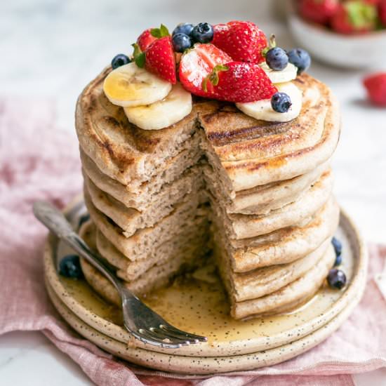 Vanilla Buckwheat Pancakes