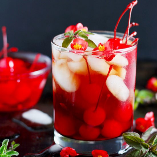 Fall Cherry Kombucha Boulevardier