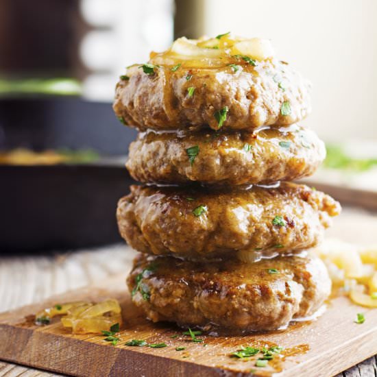 Hamburger Steak with Onions & Gravy