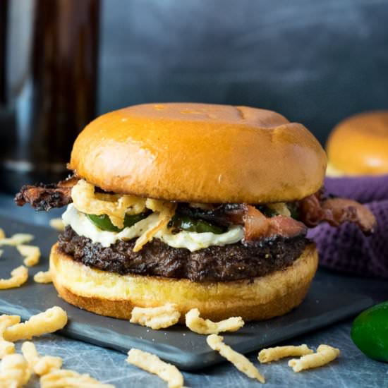 Bacon Jalapeno Popper Burger