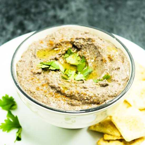 Black Bean Jalapeno Hummus Dip